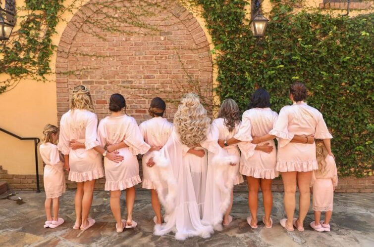 Group of Bridesmaids and Flower Girls Displaying a Variety of Luxury Hairstyles by Kristy's Artistry Design Team in Orlando, FL