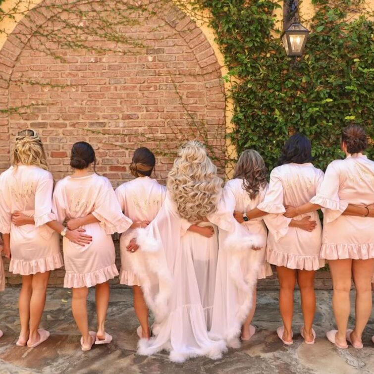 Group of Bridesmaids and Flower Girls Displaying a Variety of Luxury Hairstyles by Kristy's Artistry Design Team in Orlando, FL