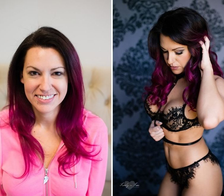 Before and After Boudoir Photos - Kristy's Artistry Design Team