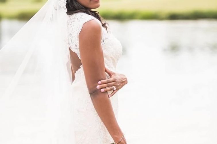 Bride with Flawless Wedding Hair and Makeup by Kristy's Artistry Design Team, Orlando, FL