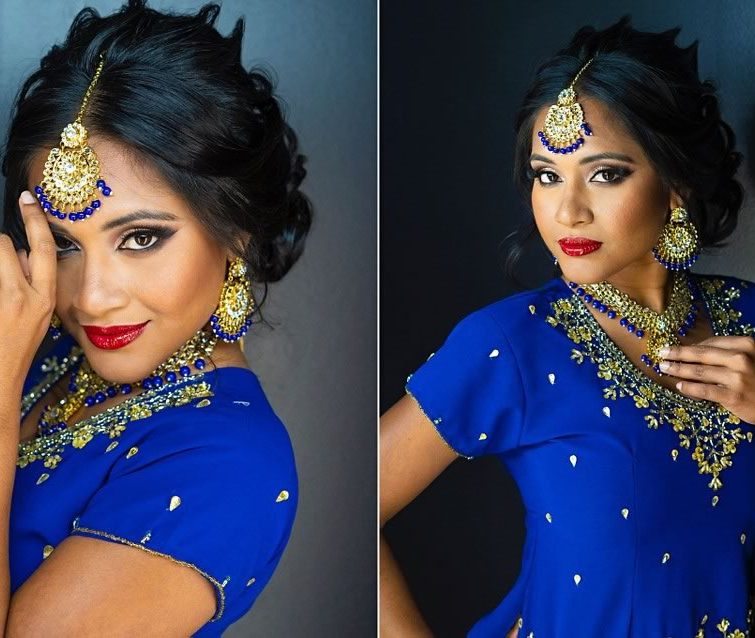 Luxury Airbrush Makeup for Indian Wedding by Kristy's Artistry Design Team in Orlando, FL