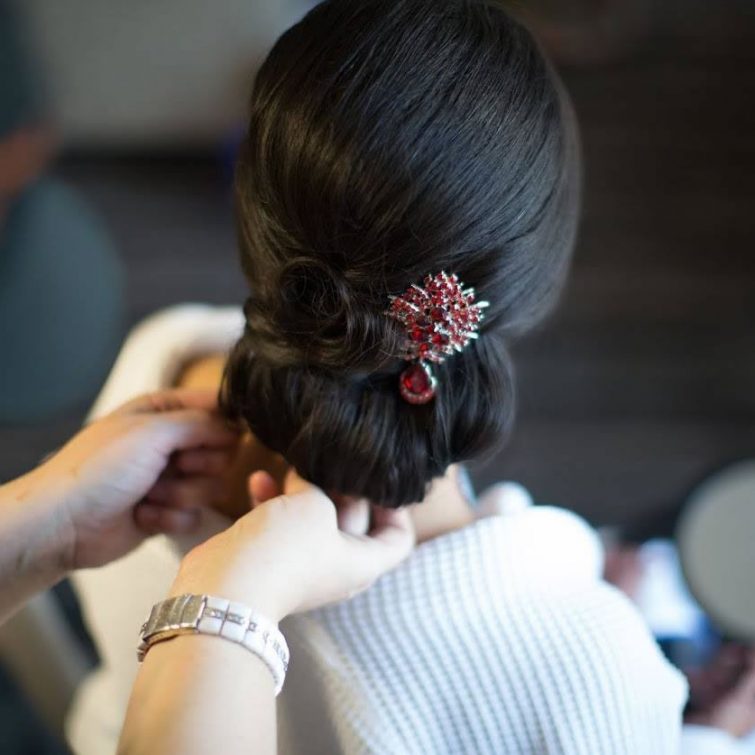 Bridal updo by Kristy's Artistry Design Team - Classic Hair Look