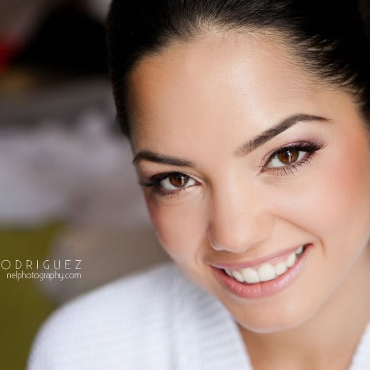 Bride's Stunning Close-Up: Hair and Makeup by Kristy's Artistry Design Team