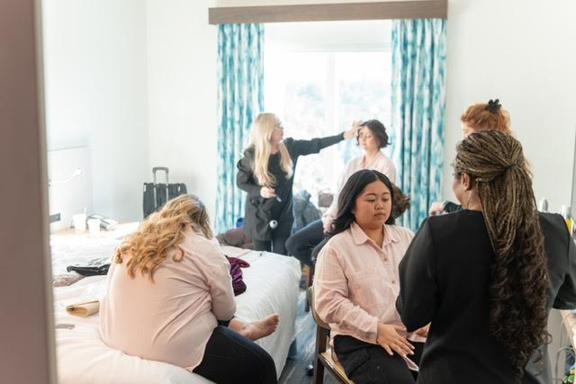 wedding day hair and makeup by Kristy's Artistry Design Team Orlando