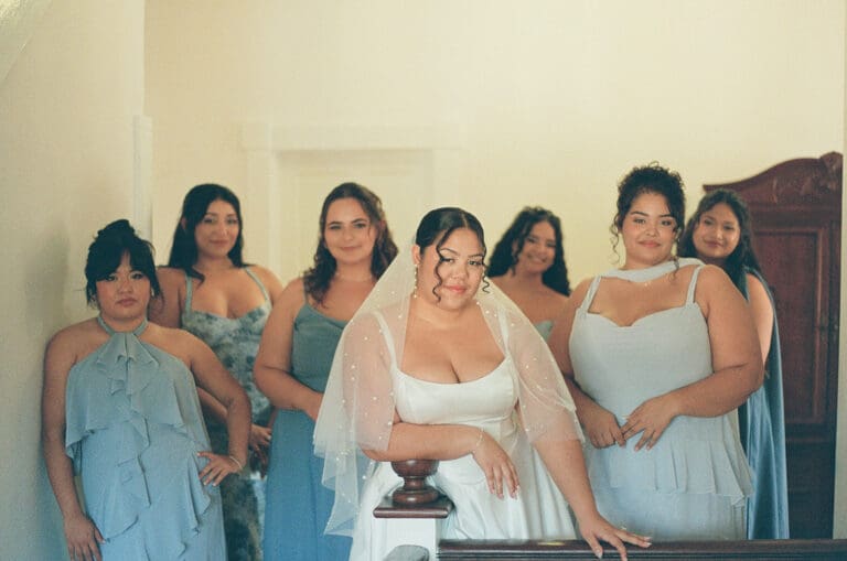 Wedding glam for a Central Florida wedding.
