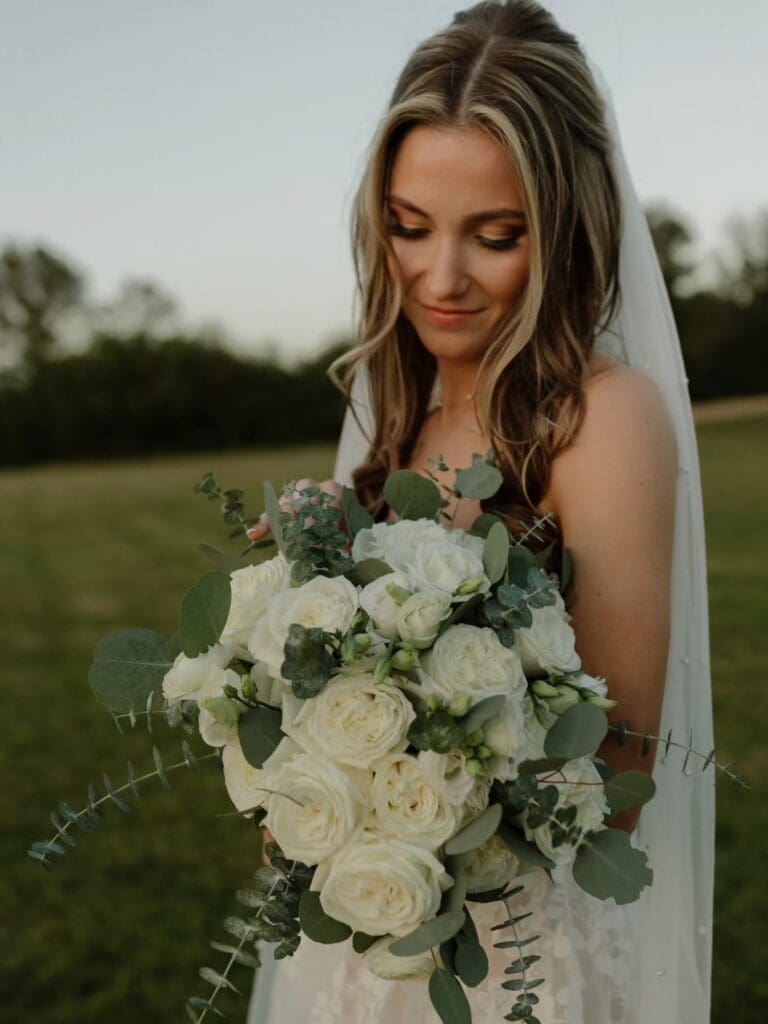 Kristy's Artistry Design Team's Lavender on the Lake bridal glam.