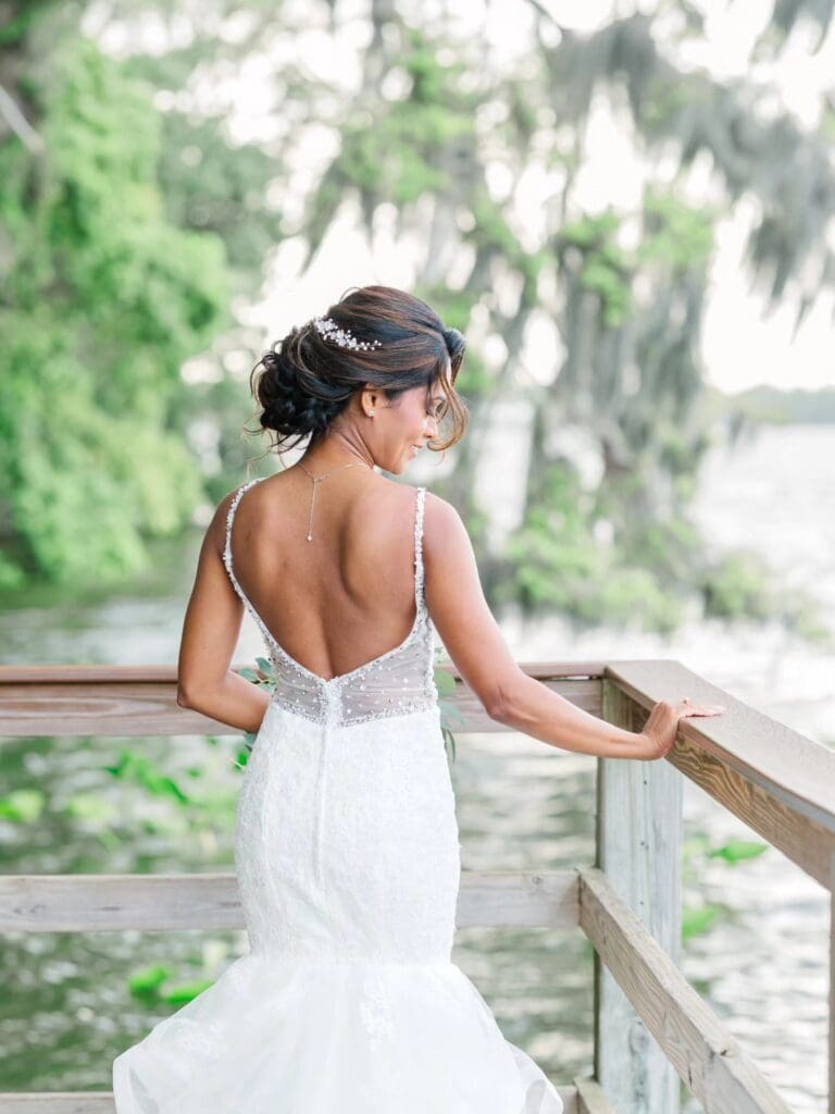 Wedding day hair down or wedding updo